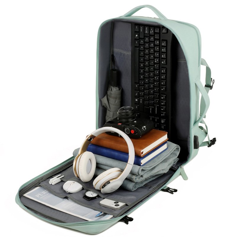 Custom lightweight double shoulders women's large capacity travel backpack multi functional laptop men's travel backpack