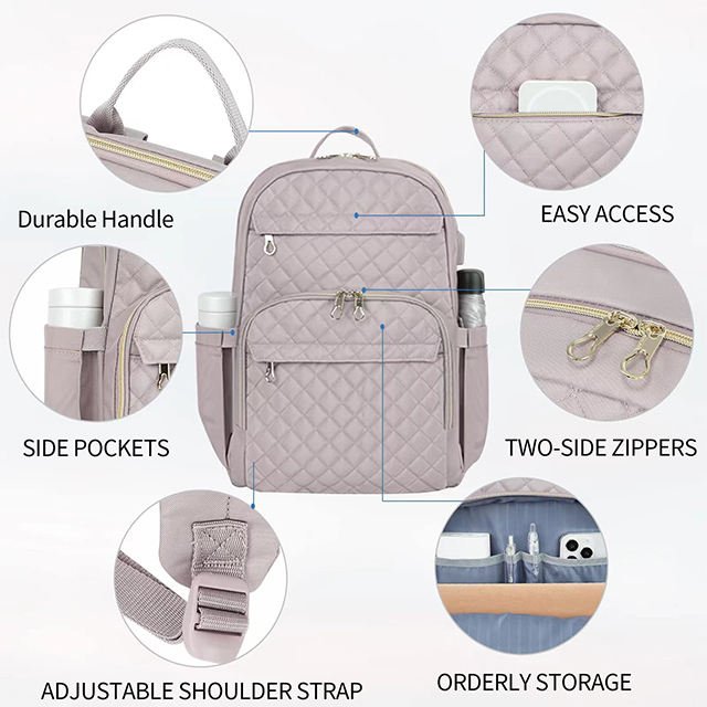 BSCI Custom 17 Inch Laptop Backpack for Women Men Fashion Computer Work Bag Large Capacity Waterproof with USB Port