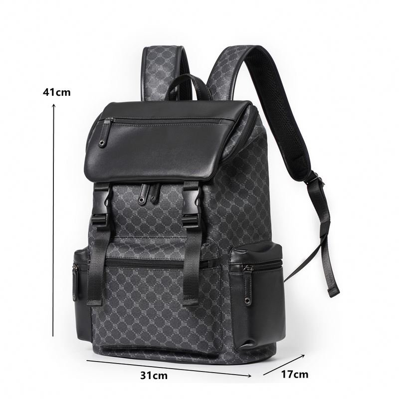 2024 Fashion Brand Backpack Leather Laptop Bag Waterproof Designer School Backpack For Women Men Travel Bags