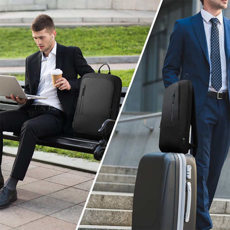 laptop backpacks business travel backpack with USB Charging port, Durable Lightweight Water resistant Backpack