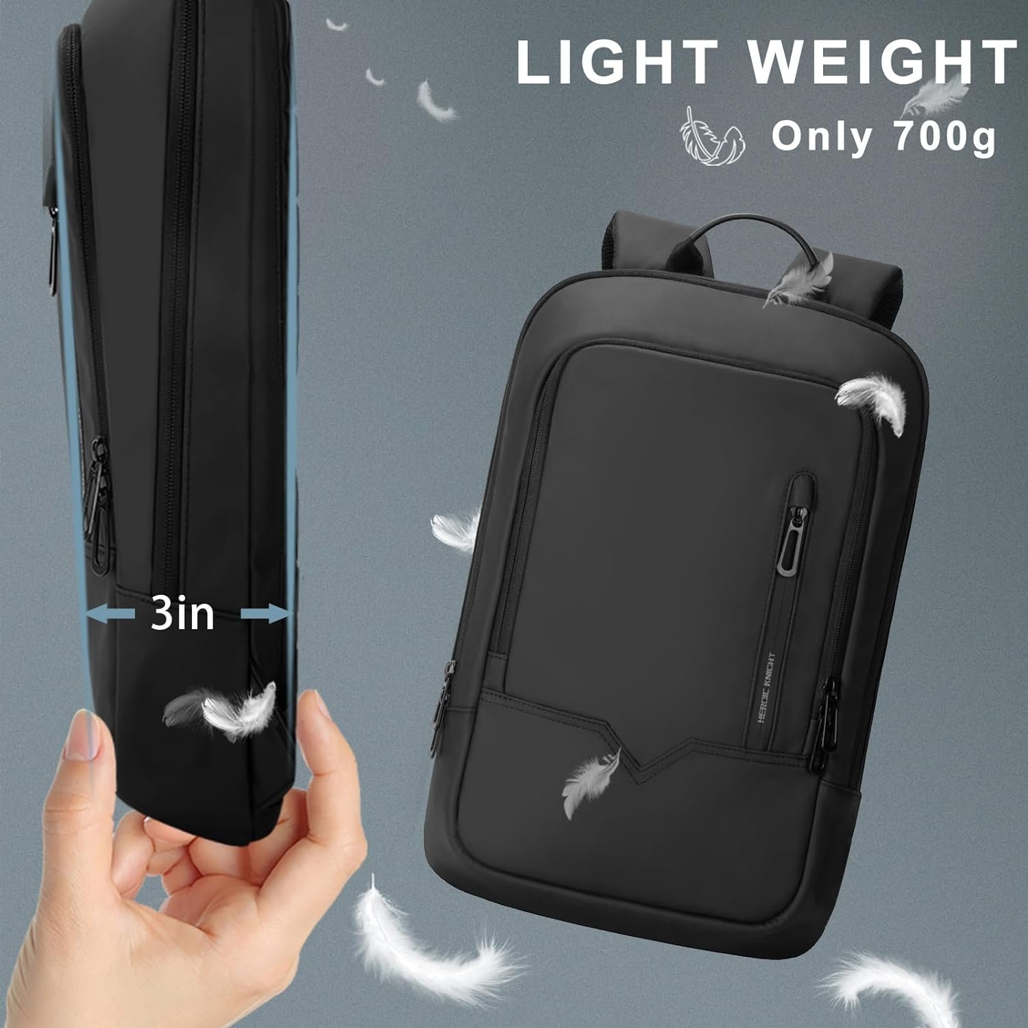 laptop backpacks business travel backpack with USB Charging port, Durable Lightweight Water resistant Backpack