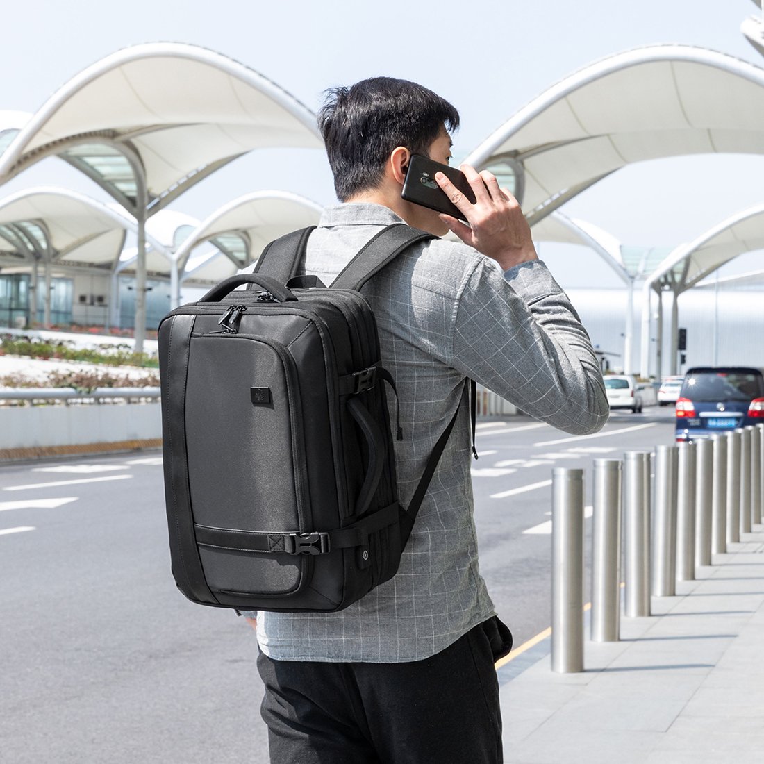 Travel backpack large capacity Expandable business USB Charging anti theft smart business laptop Backpack