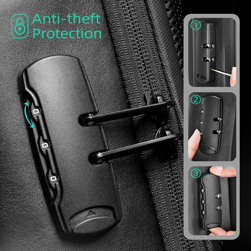 Mark Ryden Laptop Backpack Anti Theft USB Charging laptop bags Men School Bags business backpack bags for laptop MR9116-B