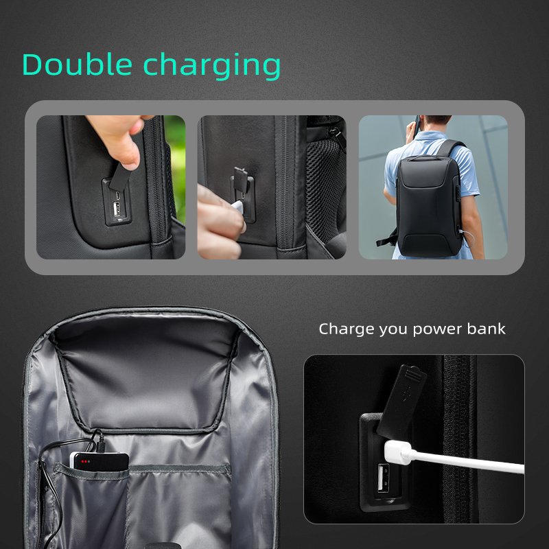 Mark Ryden Laptop Backpack Anti Theft USB Charging laptop bags Men School Bags business backpack bags for laptop MR9116-B