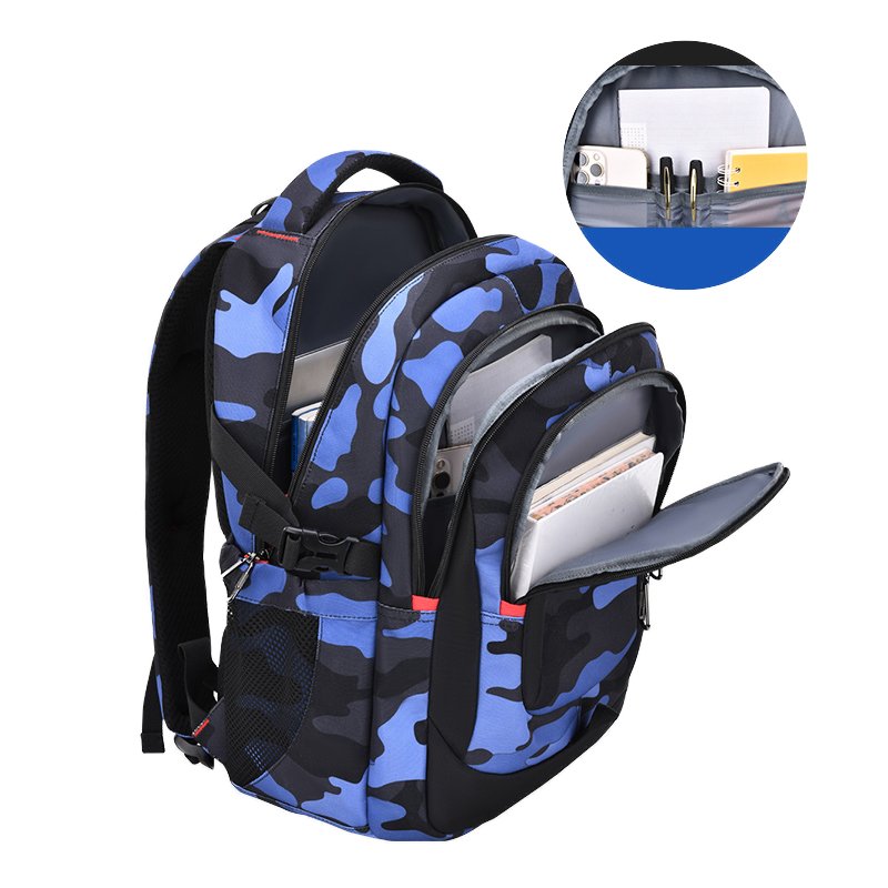 Factory New Men Travel Laptop Backpack Camouflage Teenager Outdoor Schoolbag College Student Backpack Boys Rucksack Gift 6699