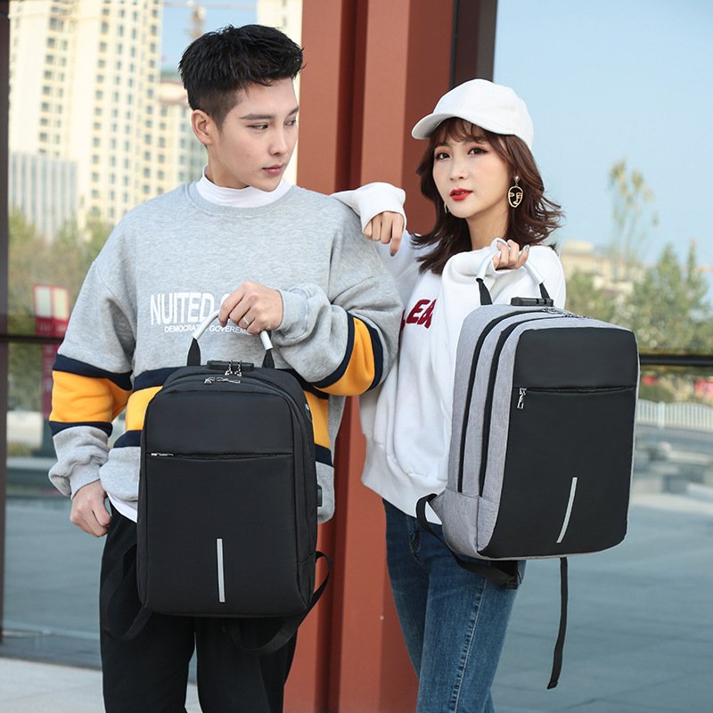 Factory Hot Sell Anti Theft Custom Usb Charging Men Back Pack Backpack Notebook Bags Business Laptop Backpack Linen Polyester