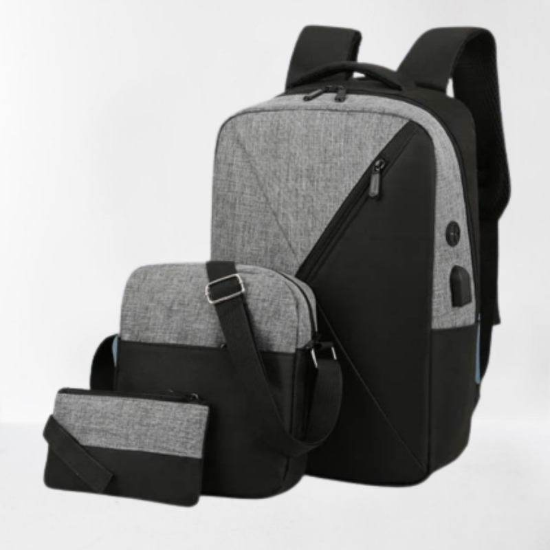 ODM/OBM Customized LOGO Fashionable and Durable School Bags 3-Piece Set Laptop Backpack 3-Piece Set laptop backpacks