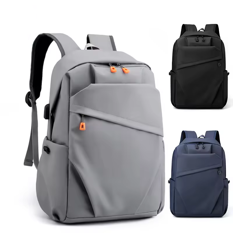 Wholesale Custom Logo New School Laptop Backpack With USB Port College Student Shoulder Bag Large Capacity Waterproof Book Bag
