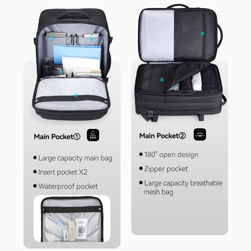 Mark Ryden Hot wholesale men's large-capacity multifunctional backpack business travel bag travel shoulder bag