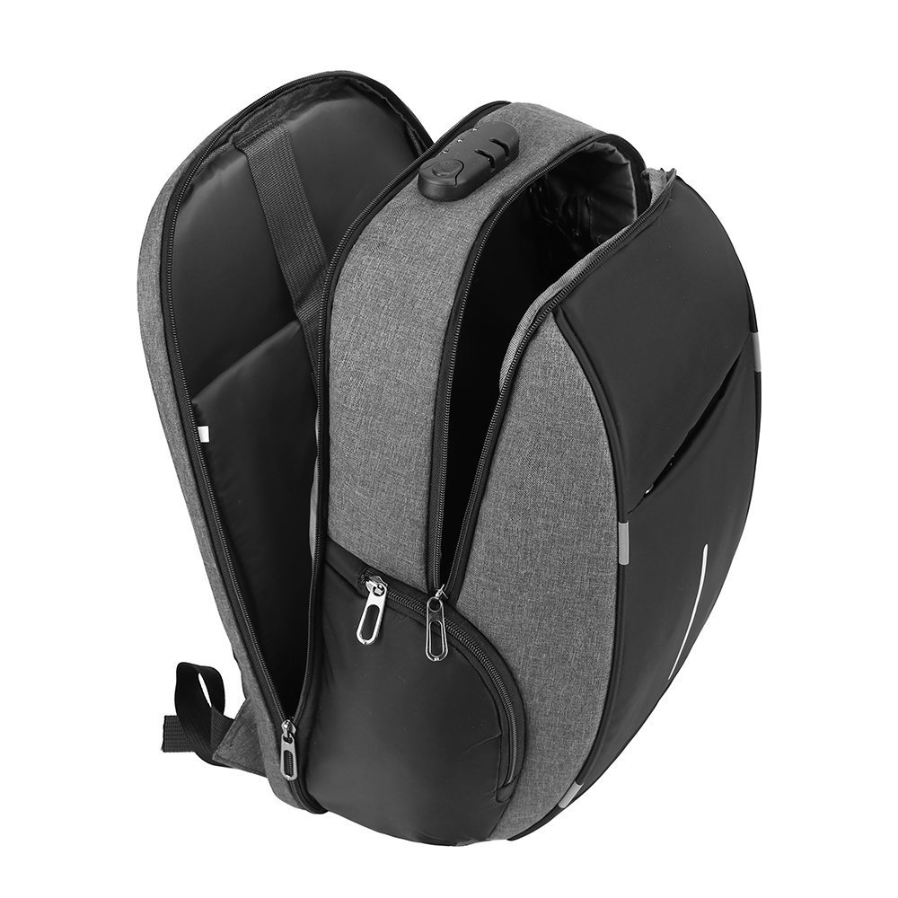 Customized Designer Men's Business Backpack Outdoor Laptop Travel Bag with USB Charging Anti-Theft School Bag with Lock
