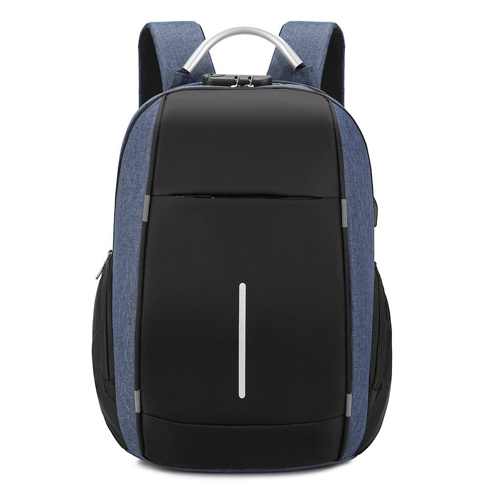 Customized Designer Men's Business Backpack Outdoor Laptop Travel Bag with USB Charging Anti-Theft School Bag with Lock