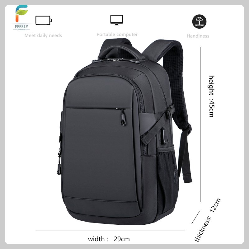 Manufacturer Wholesale Customized Waterproof Travel Business Backpack Fashion Large Capacity Polyester Laptop Backpack