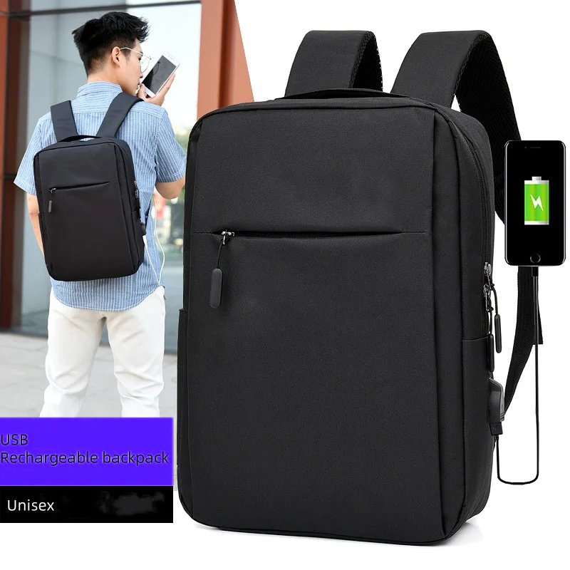 2024 Logo Custom Large Capacity Waterproof USB Charging Daily Office School Laptop Business 15.6 Inch Student Backpack For Men