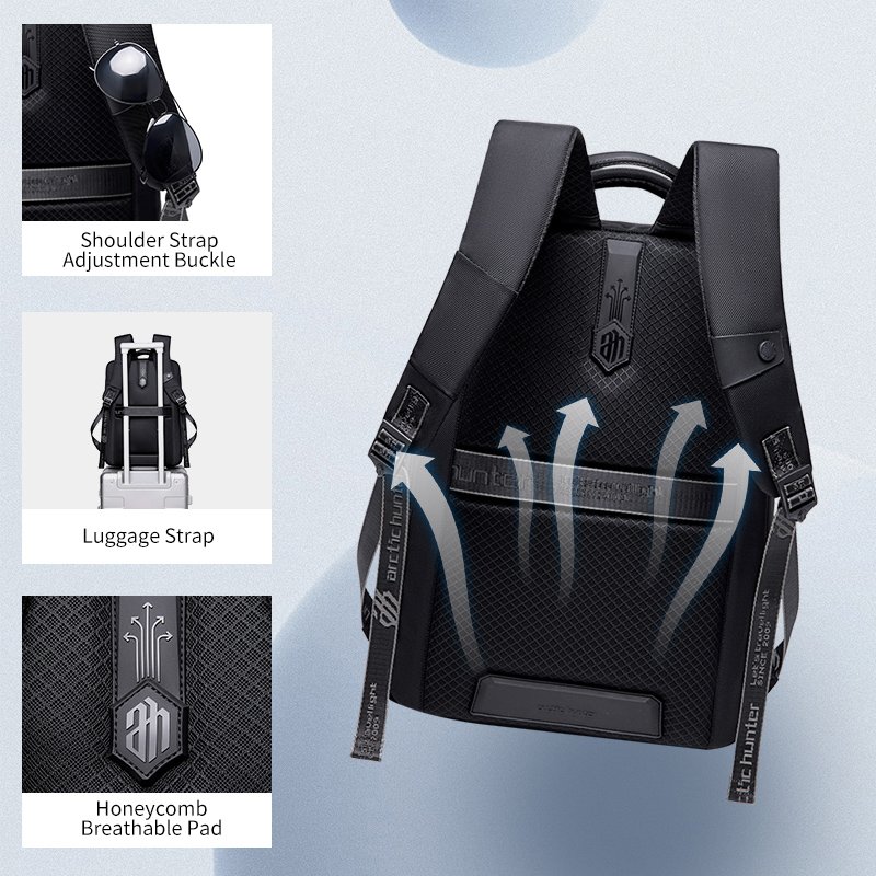 Backpack For Travelling Mens BackPacks Business expandable Laptop Bag With USB Charging Port mochila Other Backpacks