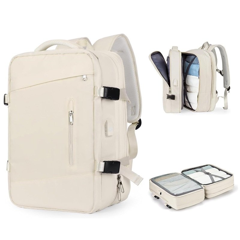 Manufacturer Custom Logo New Large Expandable Waterproof Anti Theft Usb Charging Business Laptop Travel Backpack For Men Women