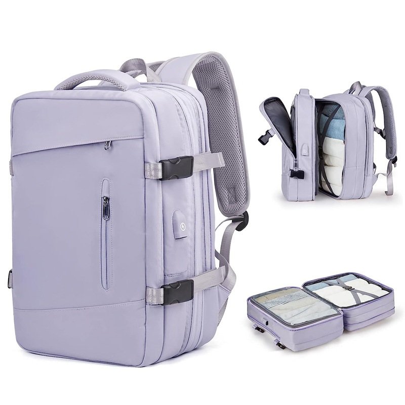 Manufacturer Custom Logo New Large Expandable Waterproof Anti Theft Usb Charging Business Laptop Travel Backpack For Men Women