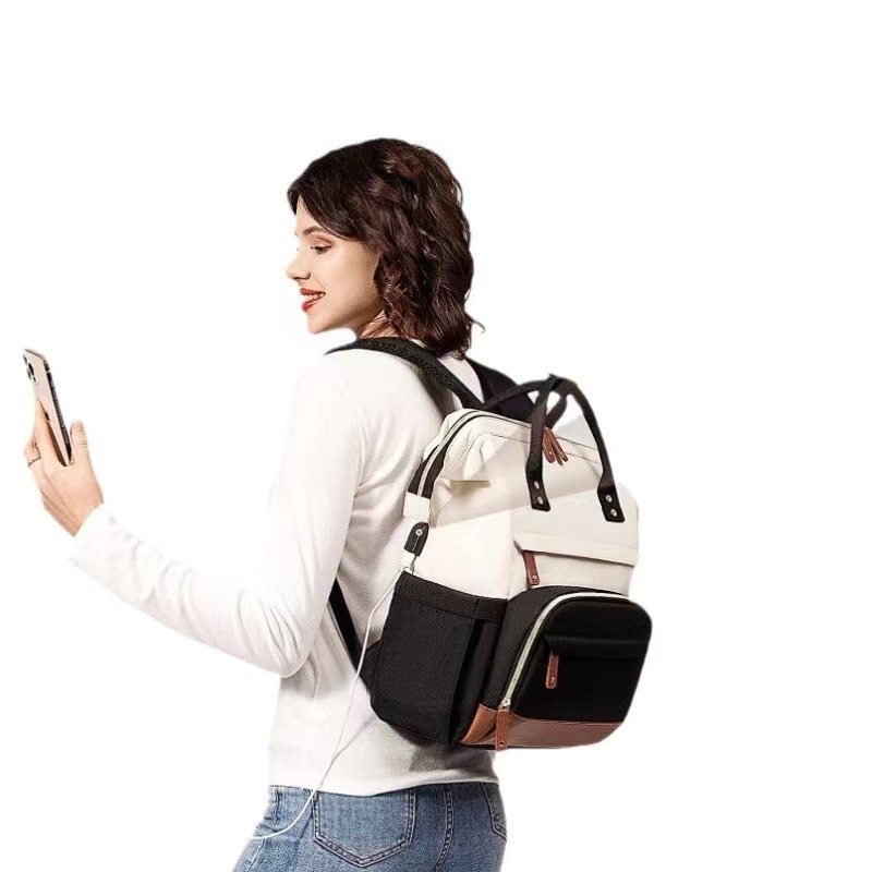 New Fashionable Anti-Theft GPS Laptop Backpack Multi-Compartment USB Port Waterproof Feature Work Business School Use Nylon