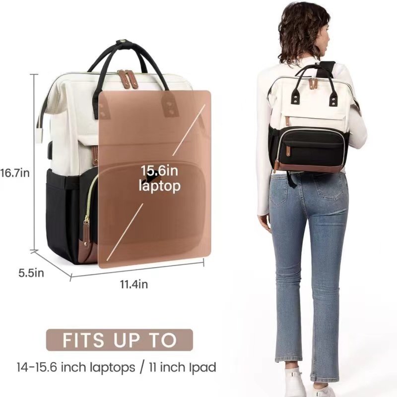 New Fashionable Anti-Theft GPS Laptop Backpack Multi-Compartment USB Port Waterproof Feature Work Business School Use Nylon