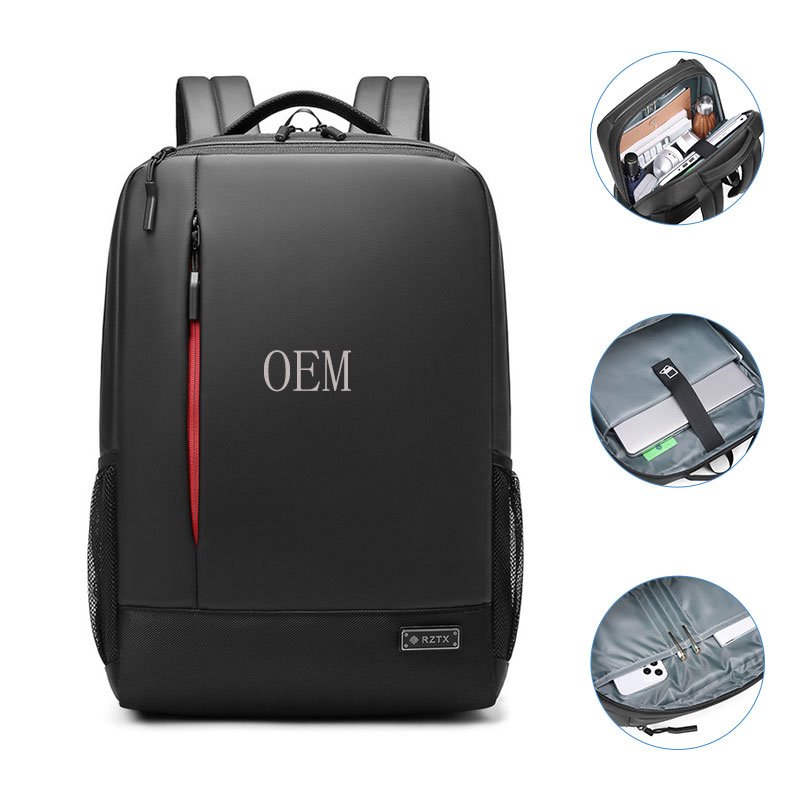 Custom new unisex polyester 15 inch computer notebook business leisure backpack travel waterproof laptop backpack bag