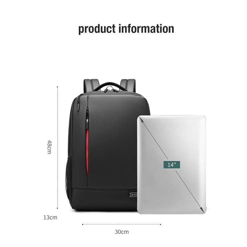 Custom new unisex polyester 15 inch computer notebook business leisure backpack travel waterproof laptop backpack bag