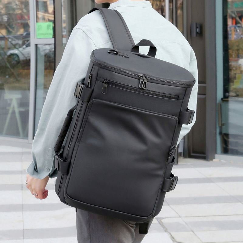 Custom New business Laptop backpack Multifunction Anti-Theft Large capacity waterproof leather School Bag bagpack For men