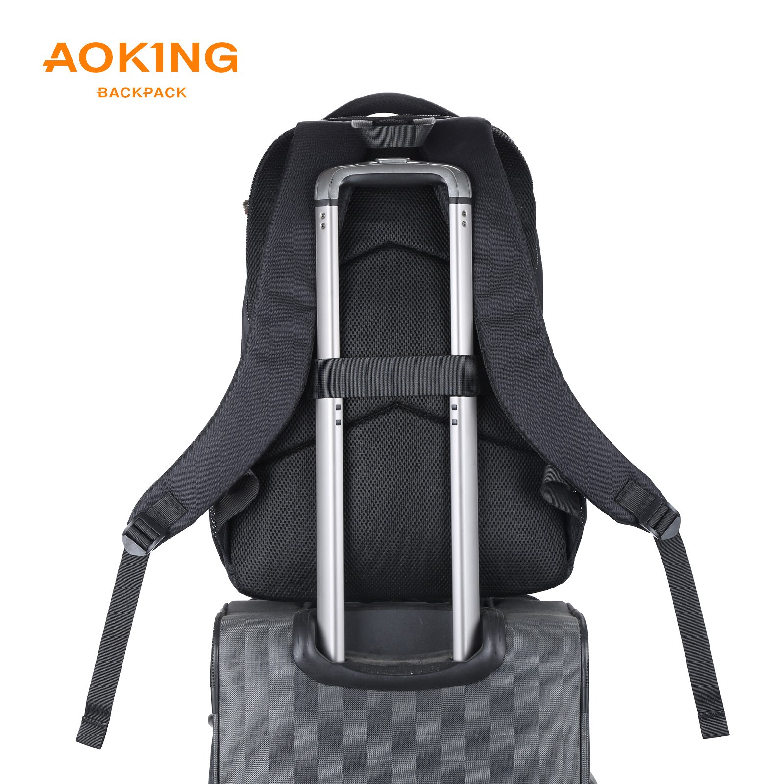 Aoking Custom Multifunctional Laptop Backpack Business College student backpack Lightweight Universal Computer Schoolbag