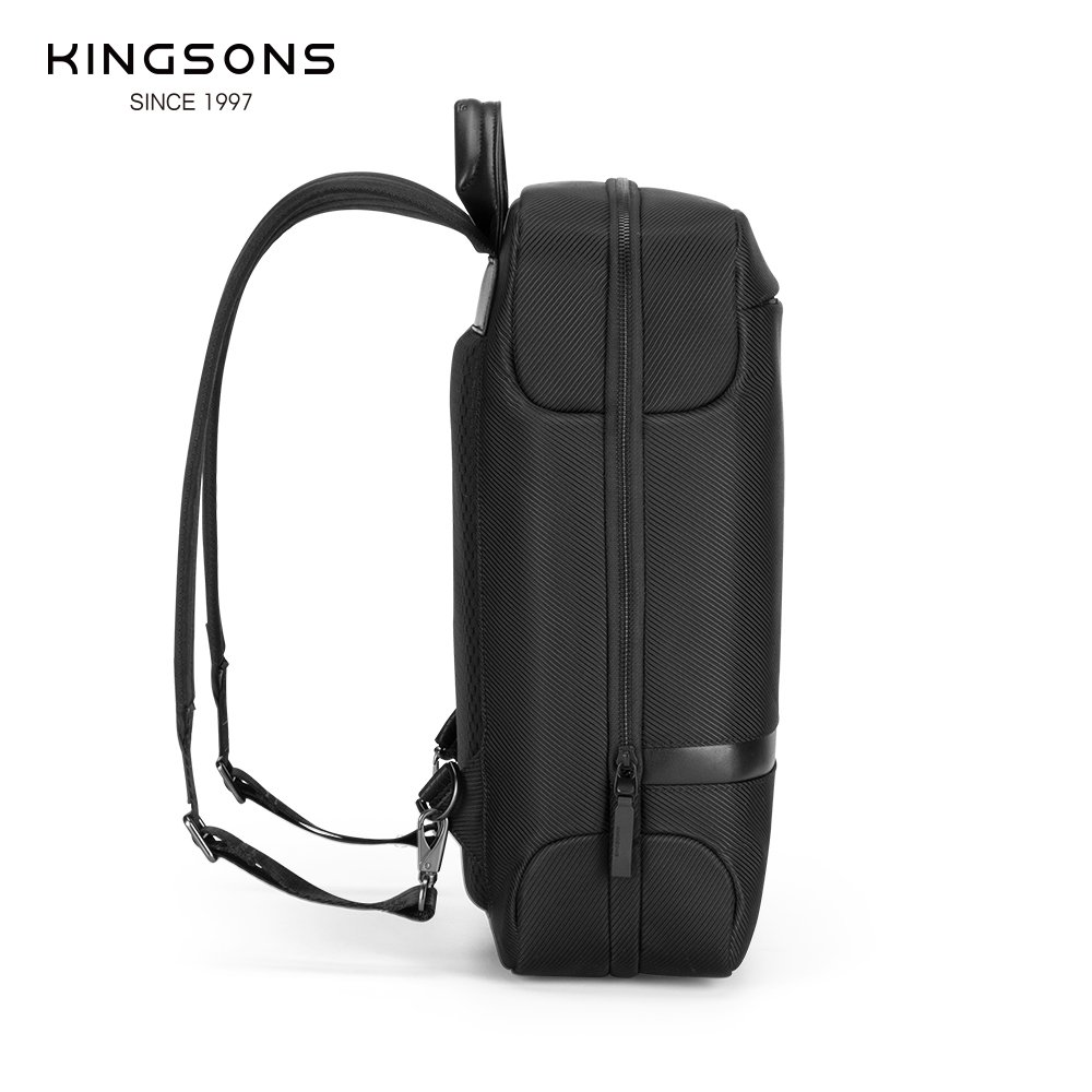 Popular elite slim laptop backpack for 15.4'' with USB daily commuting cycling to office back pack waterproof Kingsons bagpack