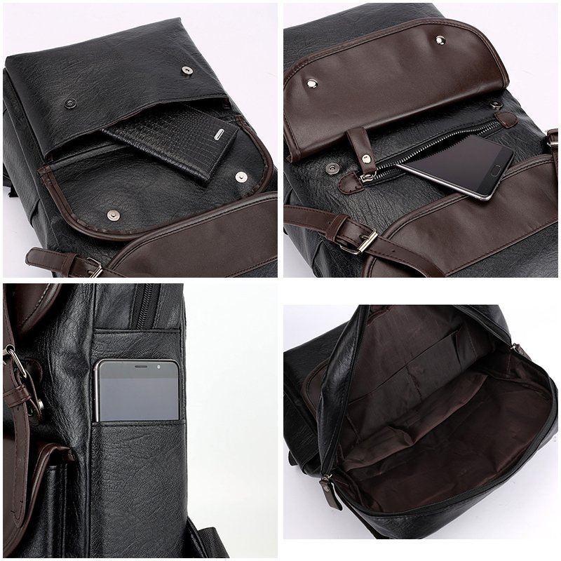 High Quality Travel Factory Direct Wholesale Good Looking Top Cover PU Soft Custom Logo Brand School Laptop Backpack Bagpack Bag