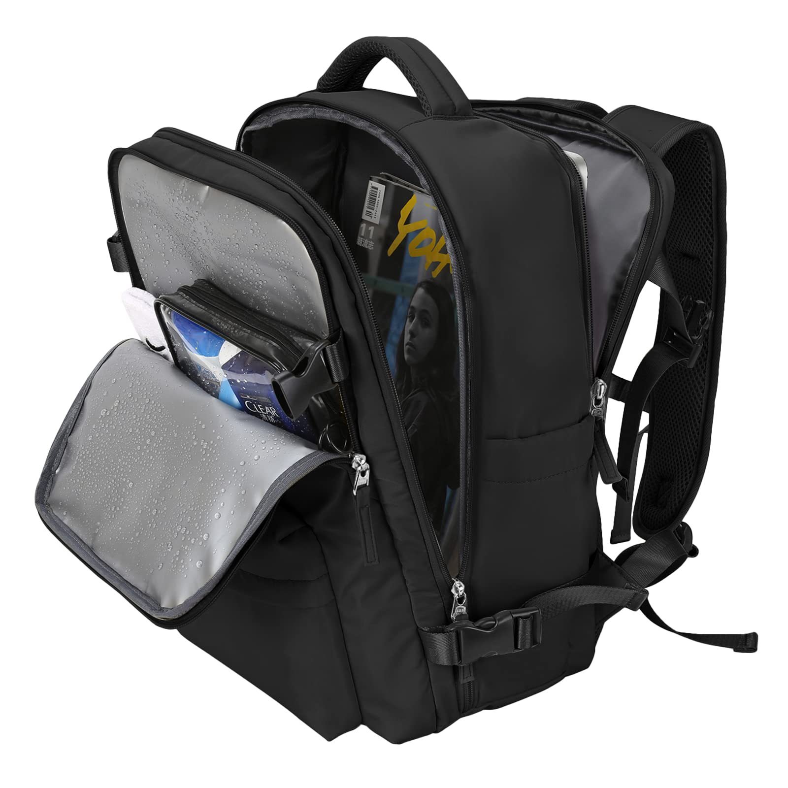Custom Large Travel Backpack 40L Carry On Backpack 17 Inch Laptop Waterproof Casual Business Backpack Flight Approved