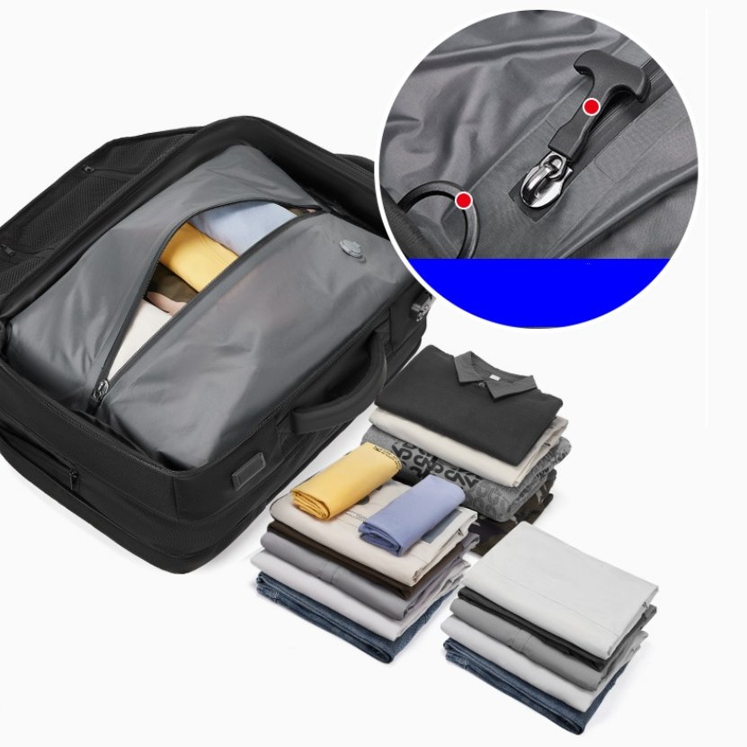 Large Capacity Vacuum Compression Travel Backpack Multi-functional Backpack Oxford Cloth Waterproof Business Bag For Men