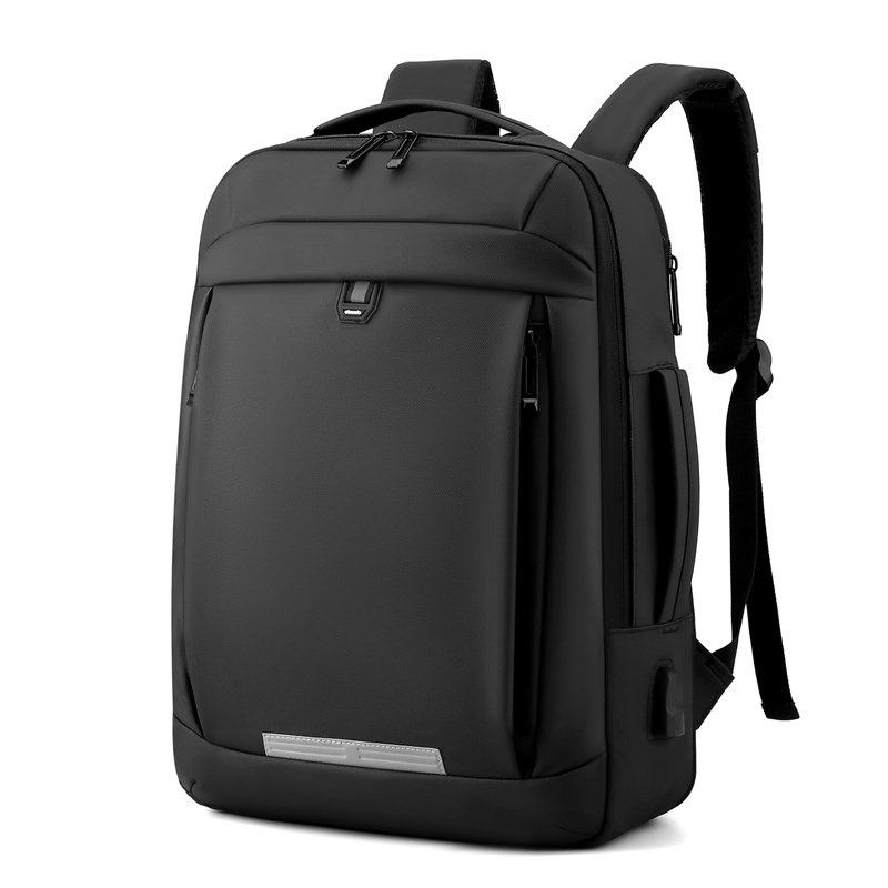 Custom logo Waterproof Nylon Men's Computer school bag back pack Expandable Reflective College usb Travel laptop backpack