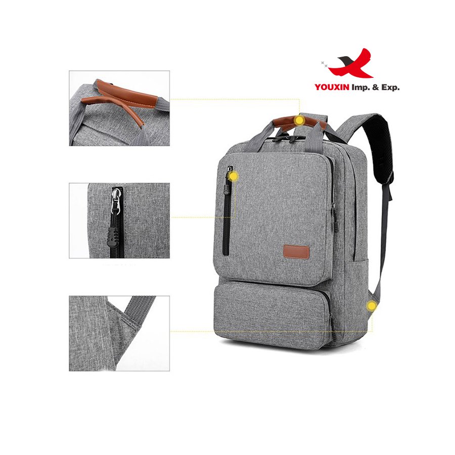 New Laptop Backpack three-piece business bag USB sports backpack business computer bag travel backpack School bags