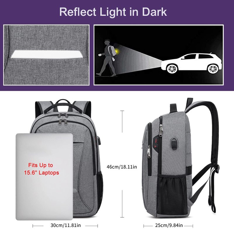 wholesale oem 15.6 17inch smart business notebook bags for women bagpack laptop back bag backpack for men with usb charging