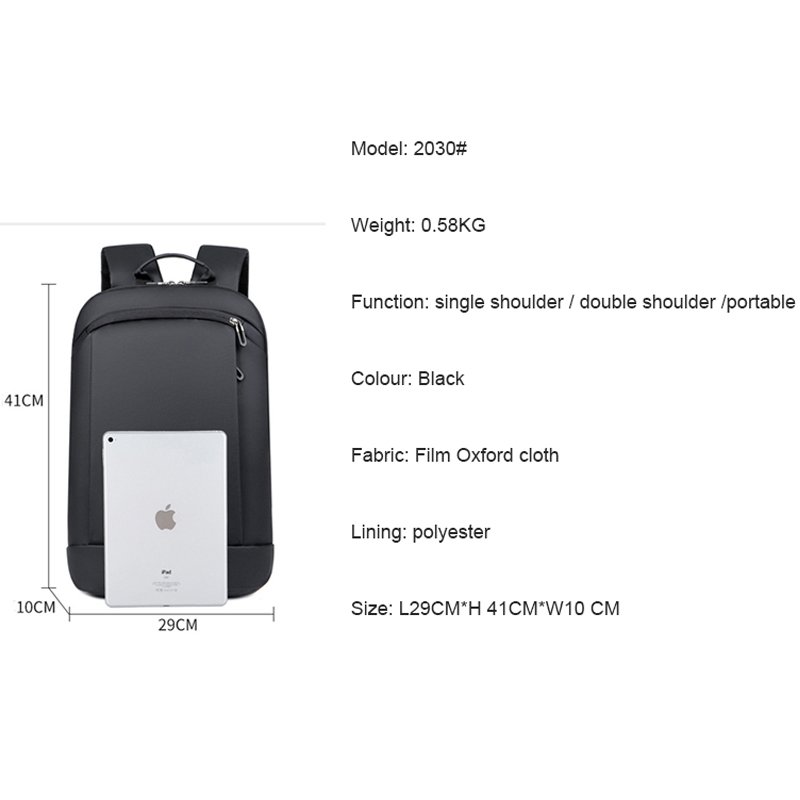 High Quality Waterproof Unisex Computer Rucksack Handbag Student School Bag Laptop Backpack for men