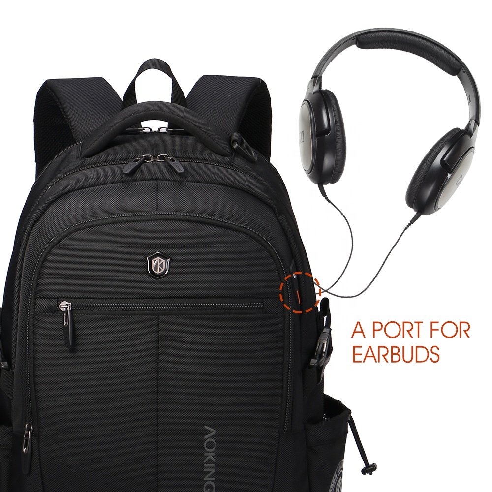Custom Durable Casual Lightweight Mochilas Computer Waterproof Mochilas Rucksack 19 Inch Bag Black Smart Laptop Backpack For Men