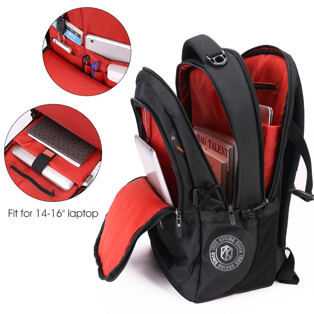 Custom Durable Casual Lightweight Mochilas Computer Waterproof Mochilas Rucksack 19 Inch Bag Black Smart Laptop Backpack For Men
