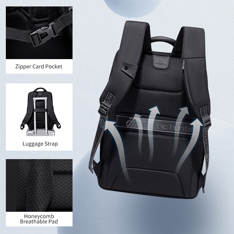 ARCTIC HUNTER Multifunction large capacity Smart Backpack For Business travel Mens Laptop Back pack Bag With USB mochila