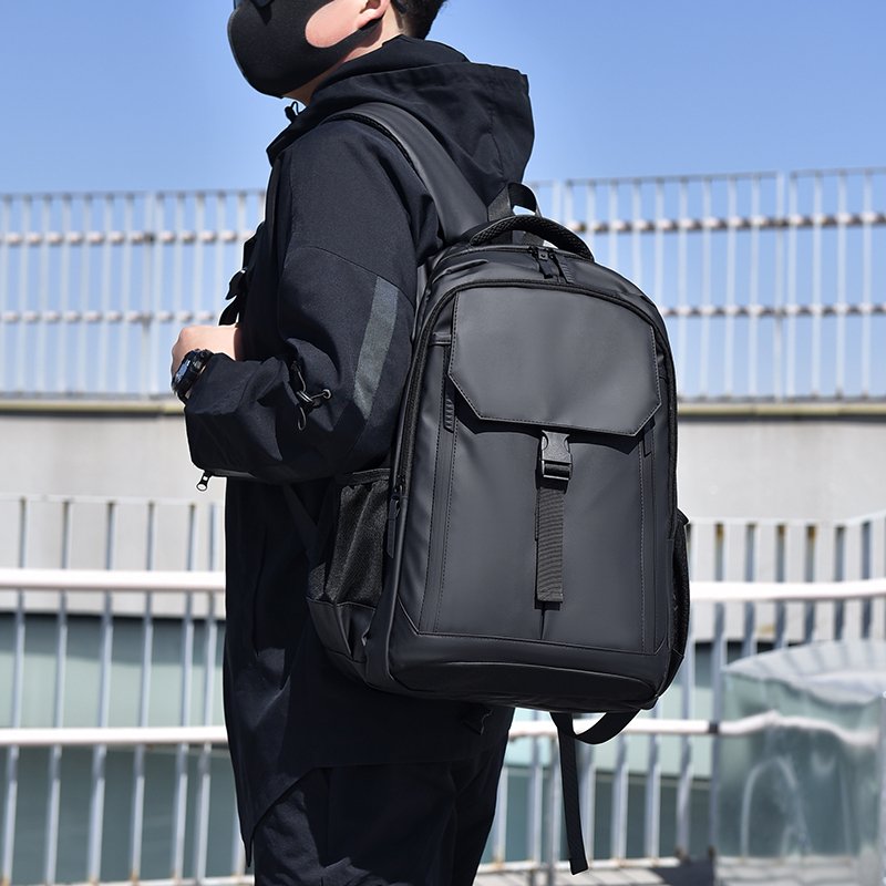 Fashionable PU waterproof wear-resistant material laptop bag Men's backpack suitable for daily attendance