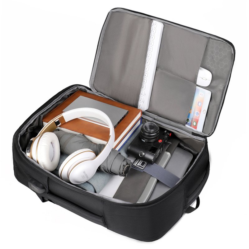 Custom Waterproof Business Laptop Backpack With Shoes Compartment for Men Large capacity outdoor travel computer bags with USB