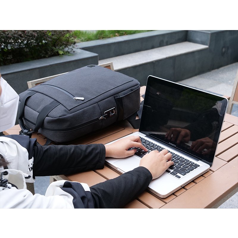 Factory Waterproof Multi-functional Outdoor Casual Sports School Fingerprint Lock Laptop Bag Backpacks With Water Bottle Holders