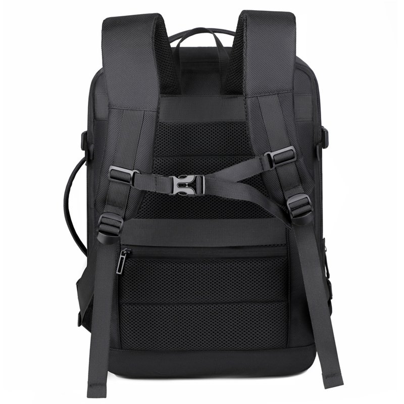 Custom logo men business laptop backpack with USB unisex waterproof oxford Fashion Travel Bags with Independent shoe compartment
