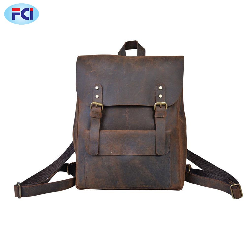 Fashion Men Backpack Waterproof PU Leather Travel to School New Bag Male Laptop Backpacks