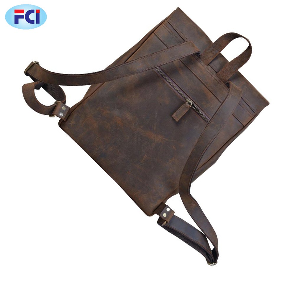 Fashion Men Backpack Waterproof PU Leather Travel to School New Bag Male Laptop Backpacks