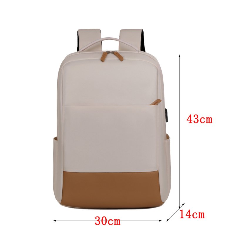 Fashion High Quality Waterproof Pu Leather School Bag Computer Travel Laptop Backpack Blank