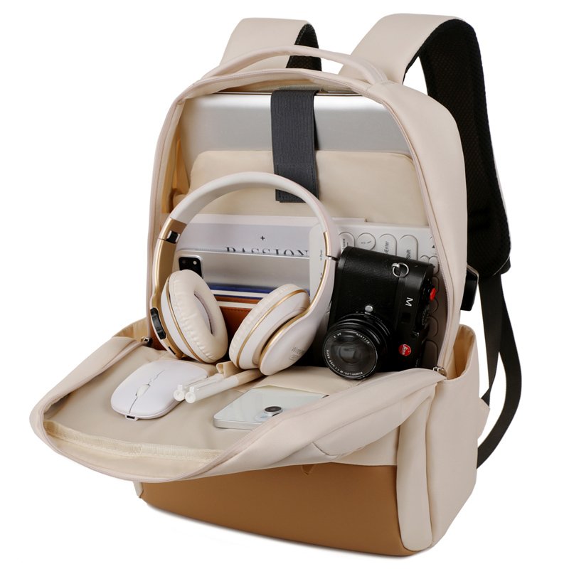 Fashion High Quality Waterproof Pu Leather School Bag Computer Travel Laptop Backpack Blank