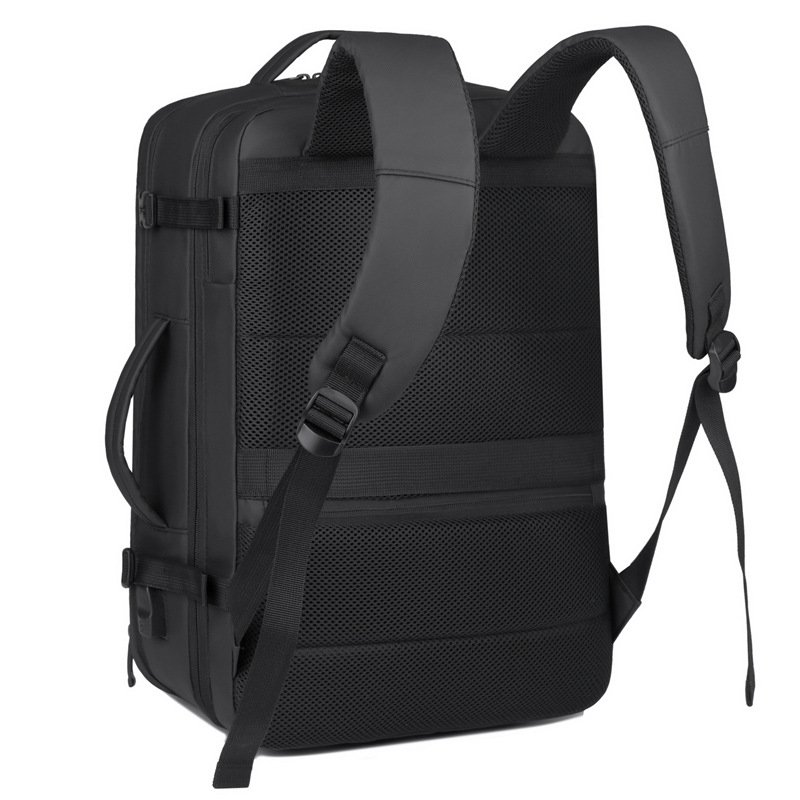 Customizable logo wholesale men's backpack large capacity black gray fashion waterproof business notebook backpack