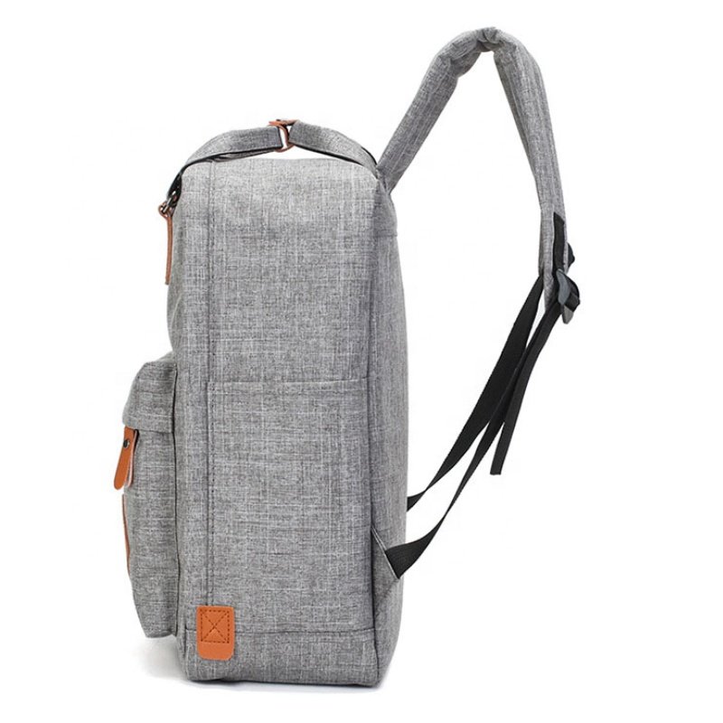 High Quality Grey Custom Fashion 15.6 Inch Laptop Bag 3 PCS Business Men USB Laptop School Backpack Set