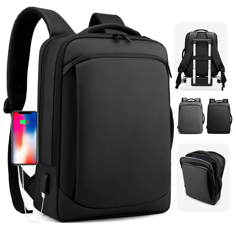 2024 New Product Custom Logo Luxury Notebook Backpack Multifunctional Outdoor USB Charging Waterproof Laptop Backpack For Men