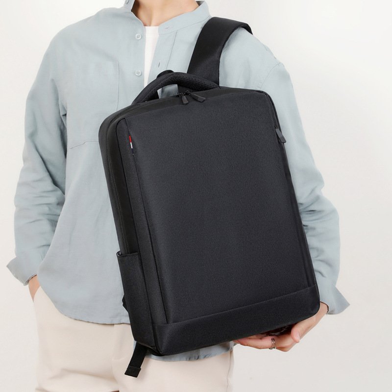 Wholesale Unisex 16" Laptop Backpack Men and Women Business Bag with Zipper Closure and Polyester Lining