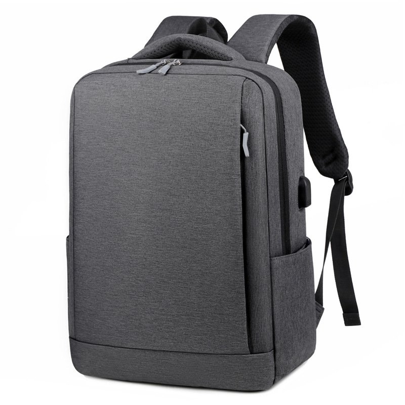 Wholesale Unisex 16" Laptop Backpack Men and Women Business Bag with Zipper Closure and Polyester Lining